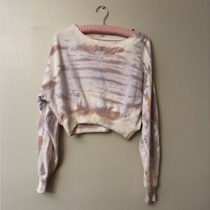 Aeropostale Pastel Tie-Dye Cropped sweatshirt